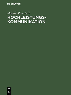cover image of Hochleistungskommunikation, Band 1